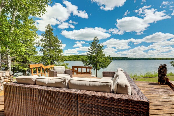 Iron River Vacation Rental | 4BR | 3BA | 1 Step Required | 2,760 Sq Ft