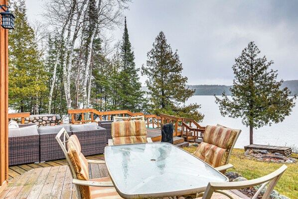 Iron River Vacation Rental | 4BR | 3BA | 1 Step Required | 2,760 Sq Ft