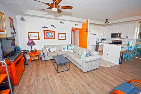 Our Place @ the Beach #302C Living-Room
