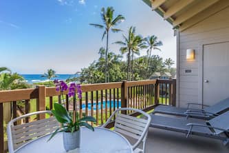 Kaha Lani Resort #311, Great Ocean and Sunrise Views, Steps to Sandy Beach