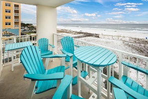 Balcony View - Take seat and enjoy! Watch the dolphins swim by as the waves crash on the shore.