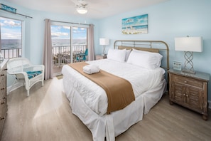 Master Views - Master bedroom with lots of windows and entry to the beach front balcony