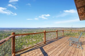 Private deck off the bedroom gorgeous views