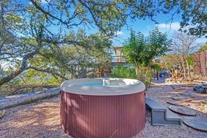 Private relaxing hot tub