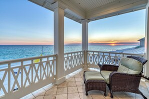 Amazing Sunsets Under a Covered Balcony!!