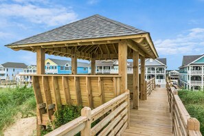 Gazebo on the Private Beach Walkway