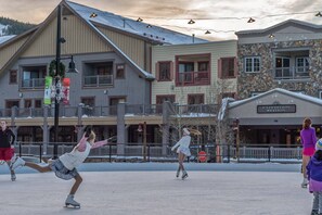 Great Skating Rink Becomes Miniature Golf Right Out Front Door