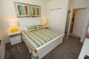 Downstairs Queen Bedroom w/Flat Screen TV - View 2