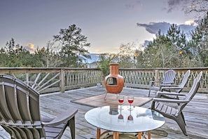 Furnished Deck | Outdoor Dining | Chiminea