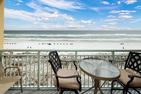 Indulge in the sounds of the crashing waves - Watch golden coastal sunsets from the comfort of this private 5th floor balcony.