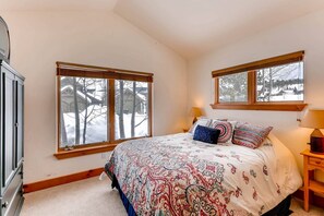 Lovely Queen Bedroom on Main Floor with TV