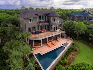 Aerial View of Pool Deck