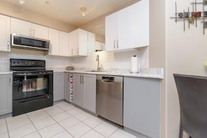 Kitchen with wine rack