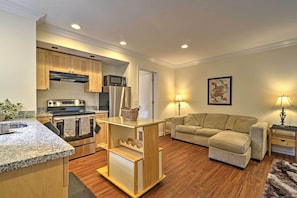 Recently renovated, you will enjoy brand new furnishings and appliances.