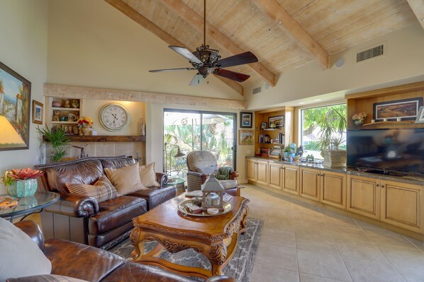 Rancho Mirage Vacation Rental | 1BR | 1.5BA | 1,047 Sq Ft | 1 Step to Enter