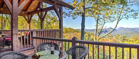 Spacious Deck | Outdoor Dining | Mountain Views