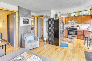 Interior | Open Floor Plan | Free WiFi | Central Heating | Window A/C Units