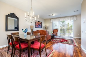 Dining Table and Living Room