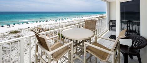 Balcony view - Stunning views from this 4th floor BEACH FRONT balcony are awating you!