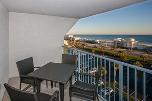 South facing balcony with view of the Gulf