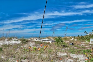 Sailboat on beach