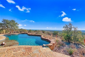 Gorgeous views of the Hill Country from the pool