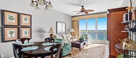 Perfect Gulf-front condo ready for spring break and summer stays.