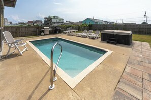 Private Pool Area with Hot Tub