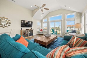 Living Area with Ocean Views on Third Level