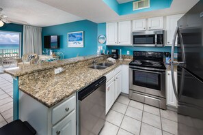 Kitchen view - View of the kitchen with all stainless steel appliances