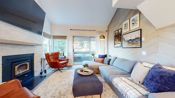 Living room with balcony