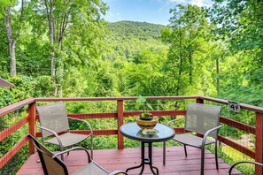 Balcony | Mountain Views | Charcoal Grill