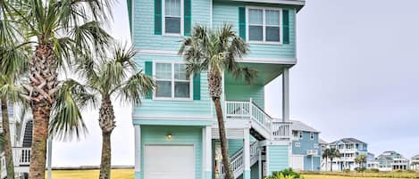 Galveston Vacation Rental | 4BR | 4BA | 3 Stories | Stairs Required