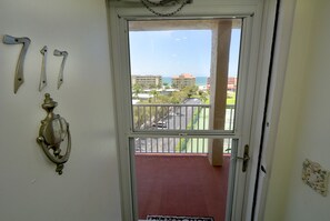 Entrance to your vacation - This vacation condo offers both views!  Directly facing the Intracoastal Waterway with a west view to the Gulf of Mexico!