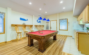 Rec Room with Pool Table