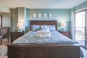 All of the rooms of Ocean Breeze are located on the same level -- no stairs once you access the unit.