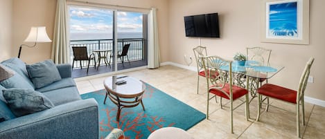 Amazing 6th floor view - Direct beachfront view from the living room and master bedroom in this lovely sixth floor condo at Pelican Isle. Plus there is wireless internet access that can be used on your balcony.