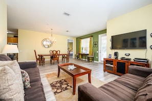 Living Room and Dining Area