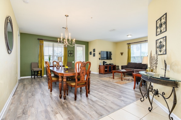 Dining Area and Living Room