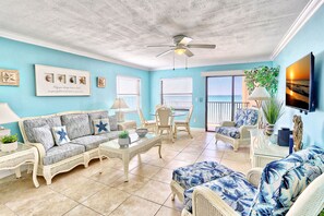 Living Room with Balcony Access