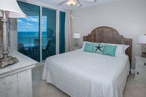 Primary bedroom with king bed