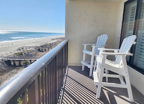 Oceanfront Balcony and View