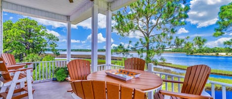 Carrabelle Vacation Rental | 3BR | 3.5BA | 2,200 Sq Ft | Stairs Required