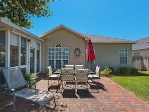 Backyard Sitting Area off Florida Room