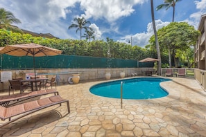 Pool just steps from your Lanai!