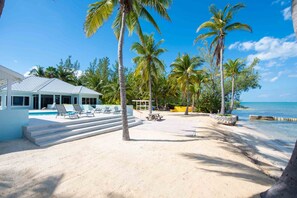Just a few steps down to your own private beachfront.