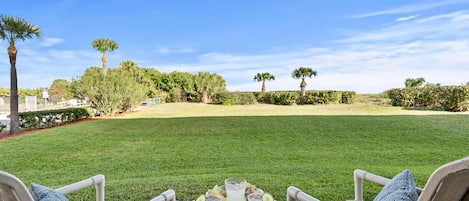 Wow. Your direct ocean walk out patio!