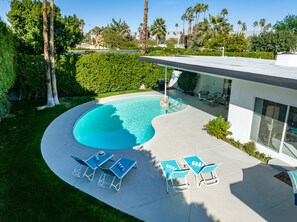 Aerial pool views