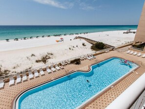 Islander Pool - The 80 foot swimming pool is beachside!