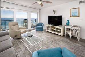 Living Room - Outstanding views from the 6th floor beach front condo!